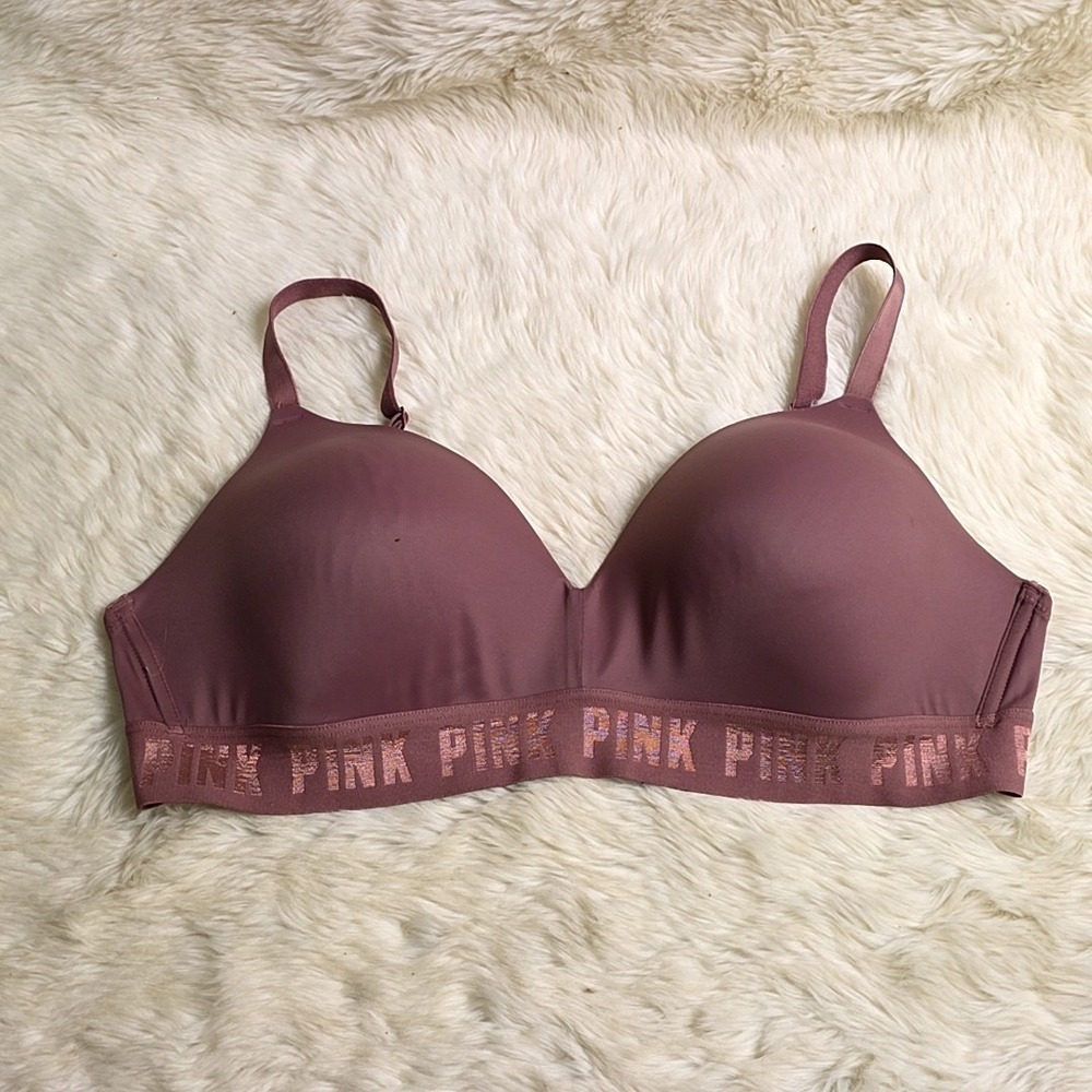 VS PINK Bra 34DD Wear Everwhere Wireless Lightly Lined Pink